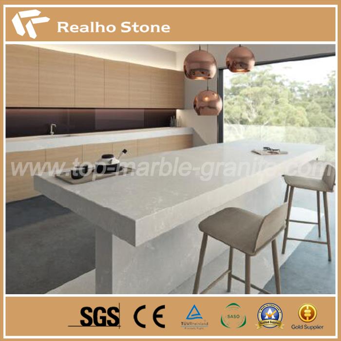 Кварц Греи Цолор Топ Grey Color Quartz Kitchen Island Top