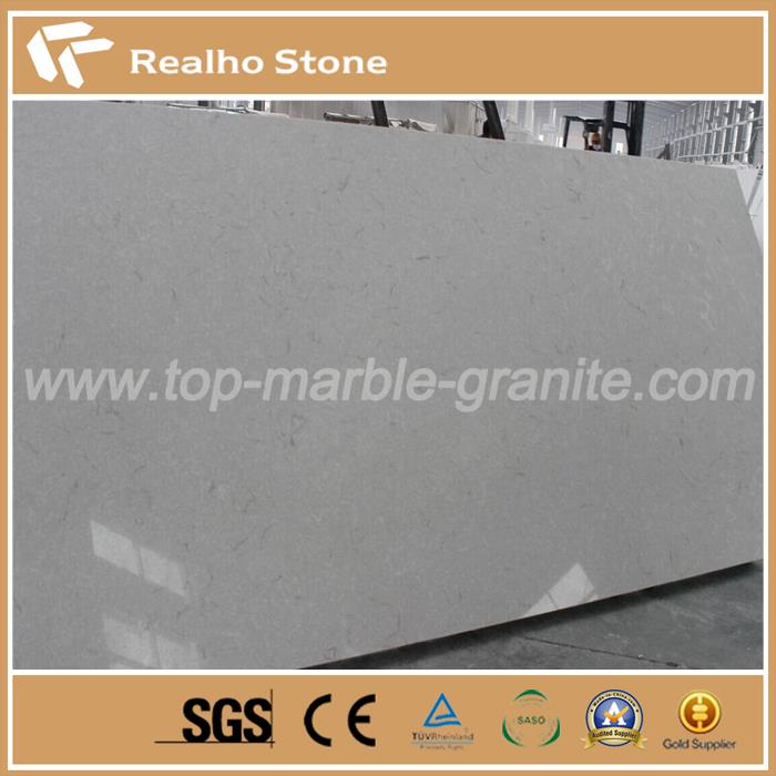 Сива кварцна плоча за врхове Ванити Gray Quartz Slabs for Vanity tops