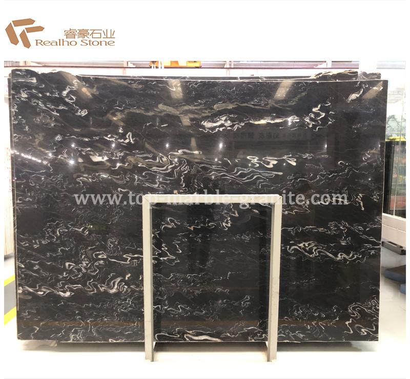 Arctic Night Black Quartzite Slabs