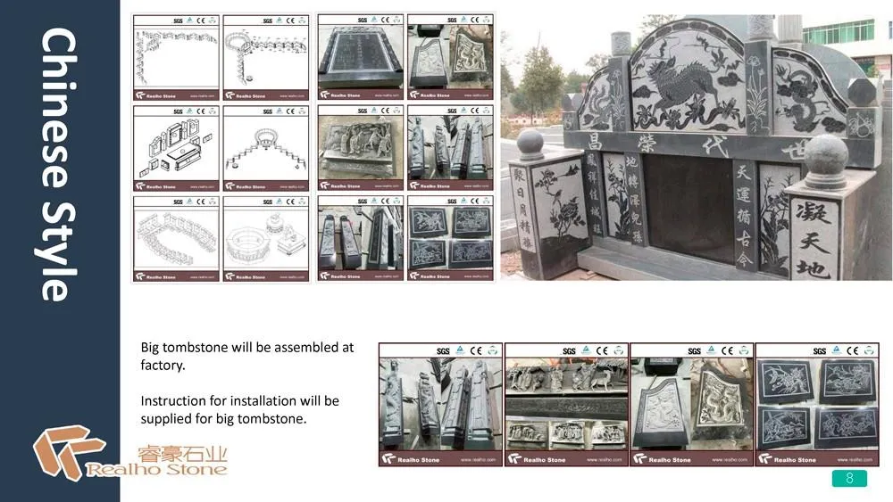 Chinese styles tombstone 8