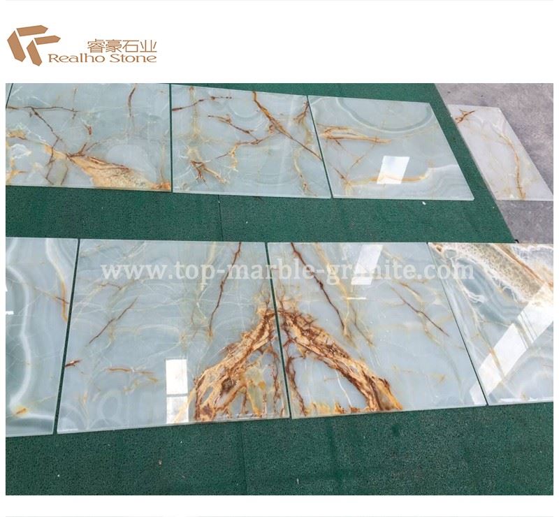 backlit onyx tiles