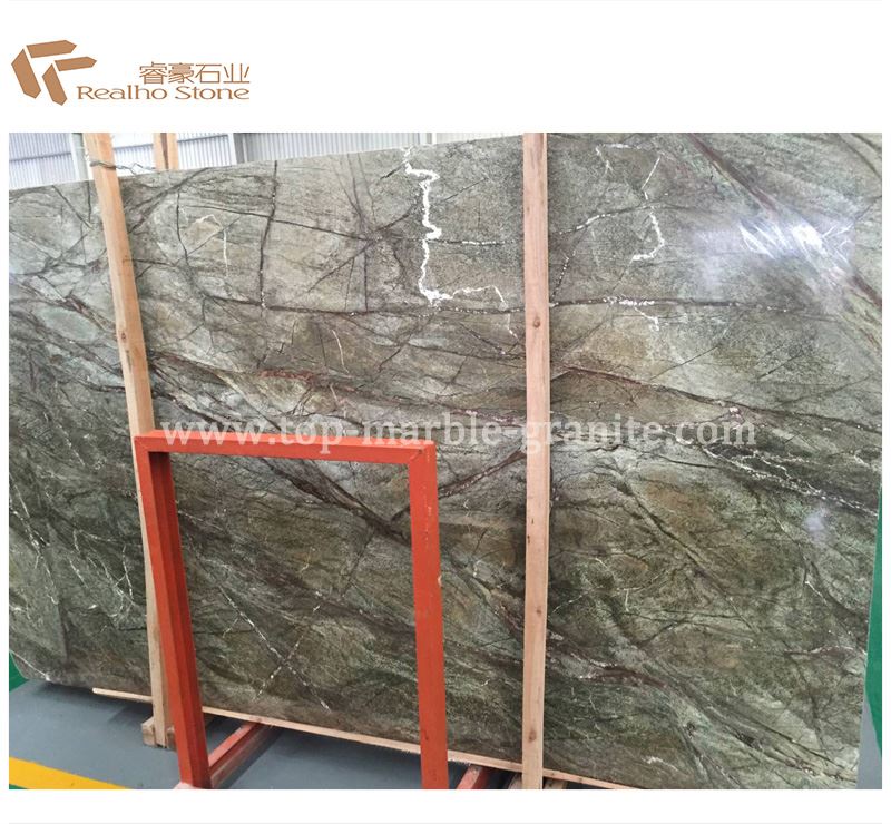 green marble countertops