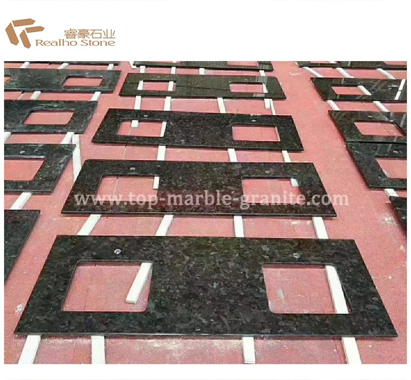 brown black granite countertops
