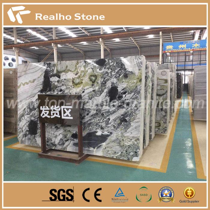 White Jade Green Marble Slabs For Project Decoration