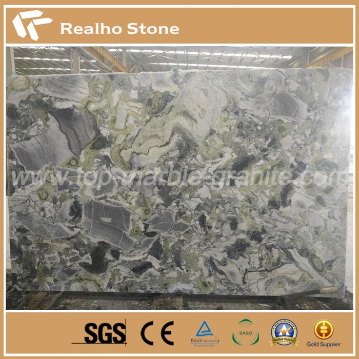 White Jade Green Marble Slabs For Project Decoration