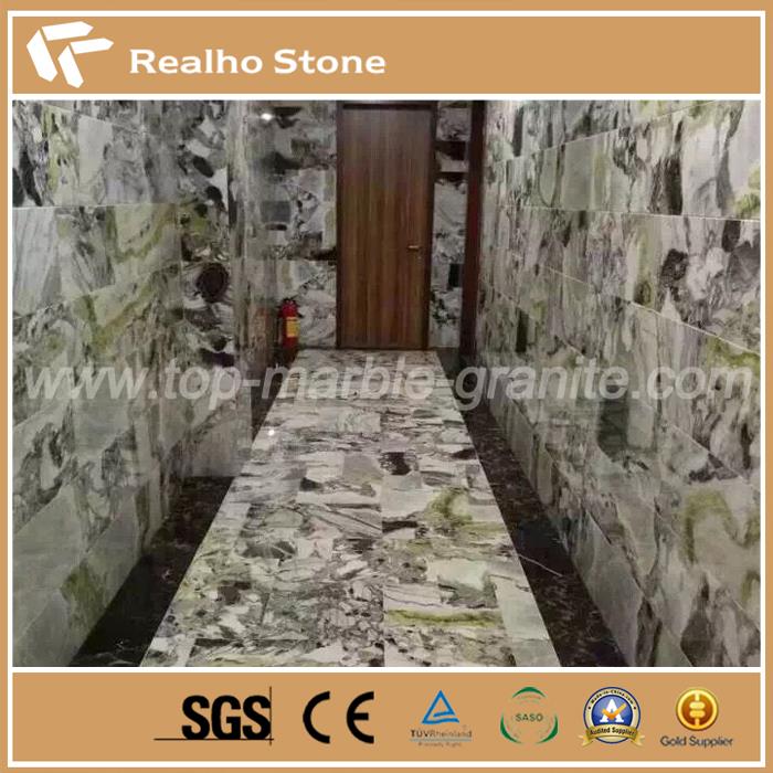 White Jade Green Marble Slabs For Project Decoration