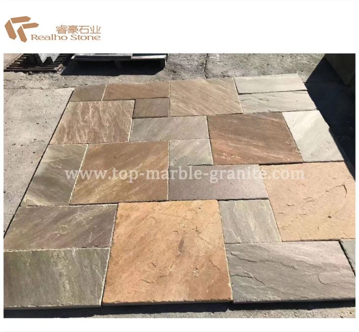 French Pattern China Yellow Sandstone Paving