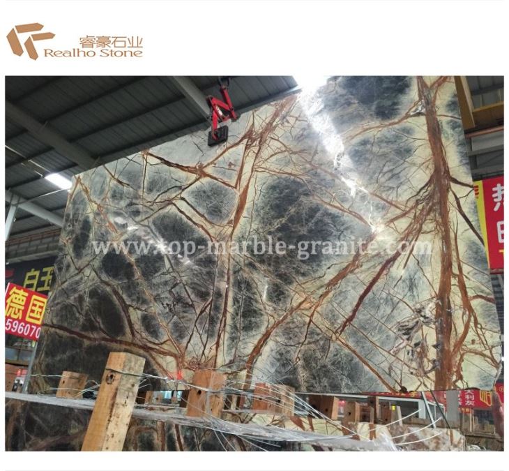 rainforest green marble