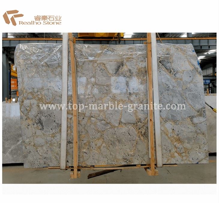 Gold Tundra Marble Slab Polished
