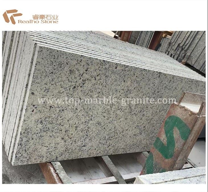 santa cecilia light granite kitchen